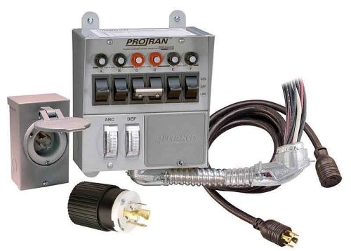 Reliance Controls 31406CRK 30 Amp 6-Circuit Pro/Tran Transfer Switch Kit product photo