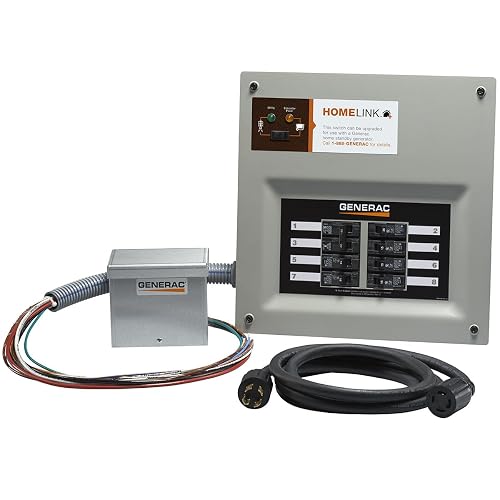 Generac HomeLink 30-Amp Portable Generator Transfer Switch, Upgradeable (6854) product photo