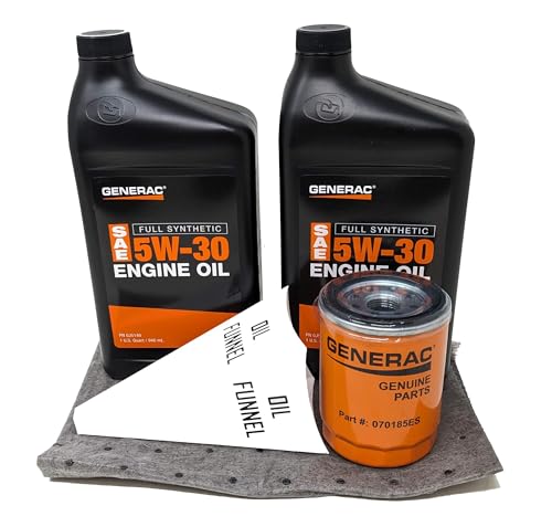 Generac 5W-30 Full Synthetic Oil Change Kit product photo