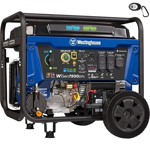 Westinghouse WGen7500DFc Dual-Fuel Generator product photo