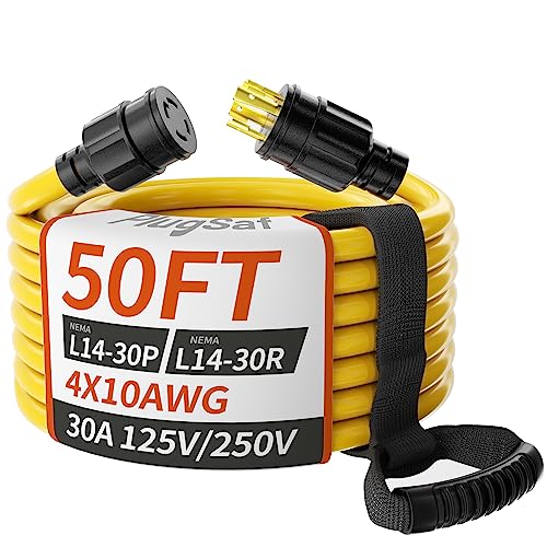 PlugSaf 50FT 30 Amp Generator Extension Cord product photo
