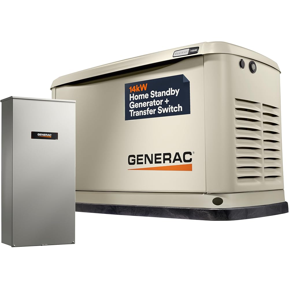 Generac Guardian 14kW Standby Generator (with 100A Transfer Switch) product photo