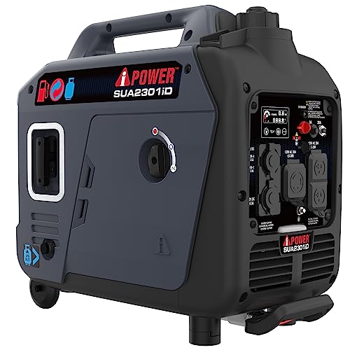 A-iPower SUA2301iD Dual Fuel Inverter with CO Sensor product photo