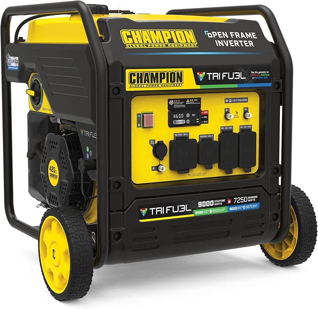 Champion 201176 9,000-Watt Tri-Fuel Open Frame Inverter Generator product photo