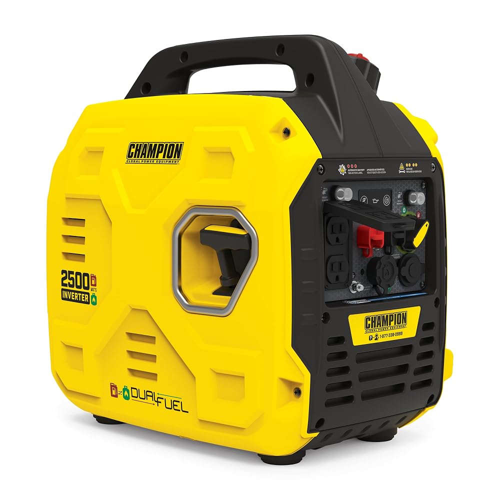 Champion 2500W Dual Fuel Inverter Generator (CO Shield) product photo