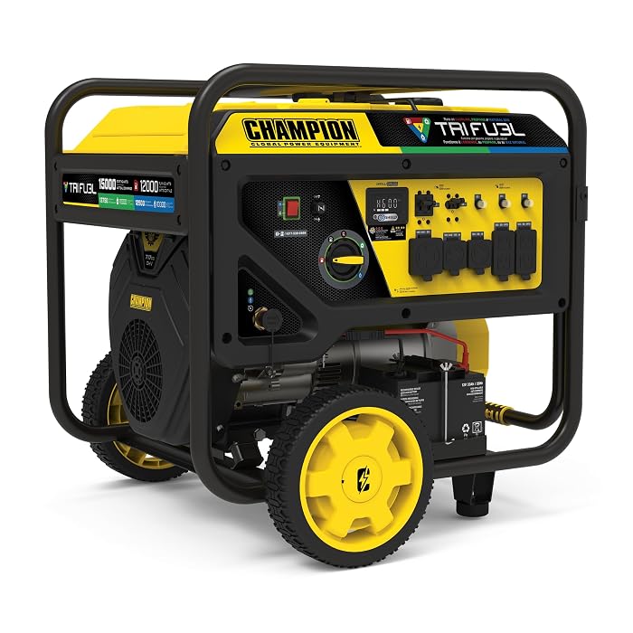 Champion 201161 12,500-Watt Tri-Fuel Generator with CO Shield product photo