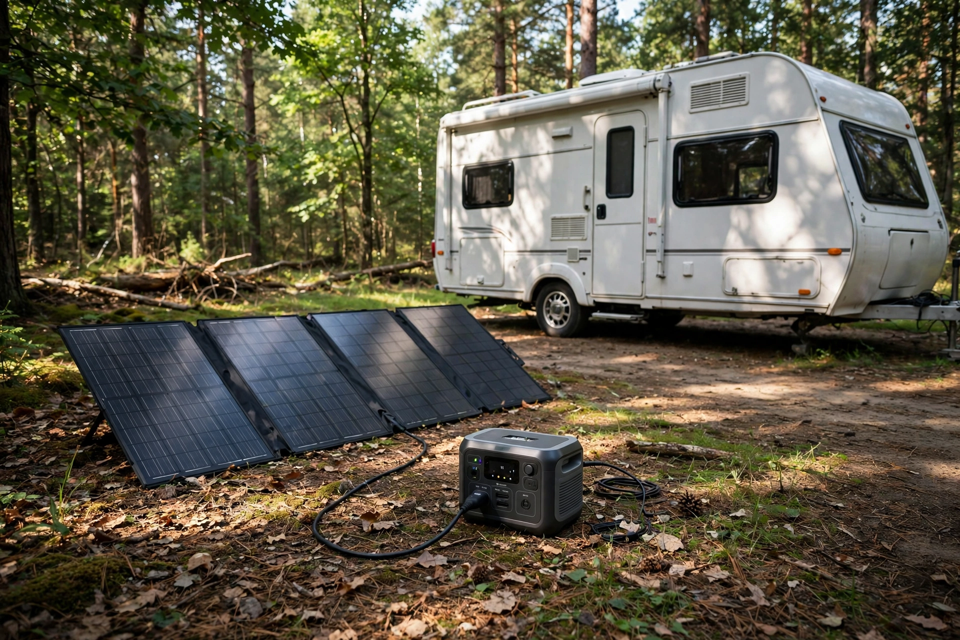 Boondocking Power Setup: Generator + Solar for Off-Grid Camping - illustration